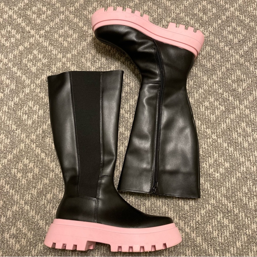 ASOS Contrast Sole Knee High Boots